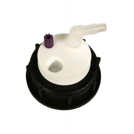 Bouchon de sécurité poubelle S55 avec 1 entrée (1/8" ou 1/16") + 1 filetage pour cartouche de charbon actif + 1 leak (6-9mm) Bouchon de sécurité poubelle S55 avec 1 entrée (1/8" ou 1/16") + 1 filetage pour cartouche de charbon actif + 1 leak (6-9mm)