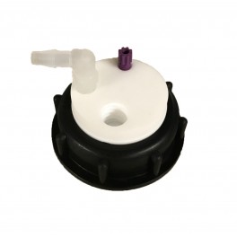 Bouchon de sécurité poubelle S60 avec 1 entrée (1/8" ou 1/16") + 1 filetage pour cartouche de charbon actif + 1 leak (6-9mm) Bouchon de sécurité poubelle S60 avec 1 entrée (1/8" ou 1/16") + 1 filetage pour cartouche de charbon actif + 1 leak (6-9mm)