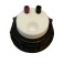 Bouchon de sécurité poubelle S55 avec 2 entrées (1/8" ou 1/16")+ 1 filetage pour cartouche de charbon actif