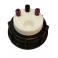 Bouchon de sécurité poubelle S55 avec 3 entrées (1/8" ou 1/16")+ 1 filetage pour cartouche de charbon actif