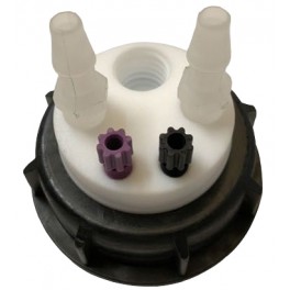 Bouchon de sécurité poubelle S60 avec 2 entrée + 1 filetage pour cartouche de charbon actif + 2 leak (6-9mm) Bouchon de sécurité poubelle S60 avec 2 entrée + 1 filetage pour cartouche de charbon actif + 2 leak (6-9mm)
