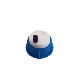 Bouchon pour bidon gain de place avec 1 entrée (1/8" ou 1/16") + 1 filetage pour cartouche de charbon actif