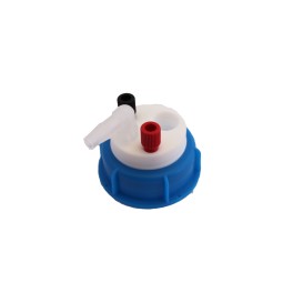 Bouchon pour bidon gain de place avec 2 entrées (1/8" ou 1/16") + 1 filetage pour cartouche de charbon actif + 1 leak (6-9mm) Bouchon pour bidon gain de place avec 2 entrées (1/8" ou 1/16") + 1 filetage pour cartouche de charbon actif + 1 leak (6-9mm)