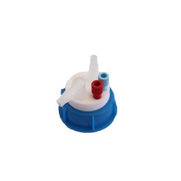 Bouchon pour bidon gain de place avec 2 entrées (1/8" ou 1/16") + 1 filetage pour cartouche de charbon actif + 2 leak (6-9mm) Bouchon pour bidon gain de place avec 2 entrées (1/8" ou 1/16") + 1 filetage pour cartouche de charbon actif + 2 leak (6-9mm)