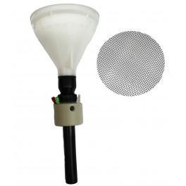 Bouchon avec entonnoir de sécurité XXL à bille bidon S60 avec 2 entrées (1/8P ou 1/16P) 1 filetage pour charbon et 1 leak grille Bouchon avec entonnoir de sécurité XXL à bille bidon S60 avec 2 entrées (1/8P ou 1/16P) 1 filetage pour charbon et 1 leak grille