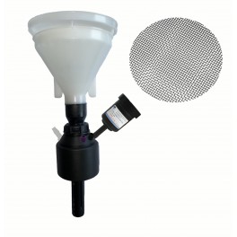 Bouchon avec entonnoir de sécurité XXL à bille bidon Nalgène avec 2 entrées1 filetage pour charbon et 1 leak grille